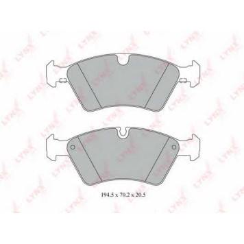 Колодки тормозные дисковые передний для MERCEDES E(S211,W211), GL(X164), M(W164), R(V251,W251) <b>LYNXauto BD-5330</b>