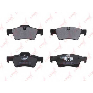 Колодки тормозные дисковые задний для MERCEDES GL(X164), M(W164), R(V251,W251) <b>LYNXauto BD-5332</b>-1