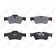Колодки тормозные дисковые задний для MERCEDES GL(X164), M(W164), R(V251,W251) <b>LYNXauto BD-5332</b>