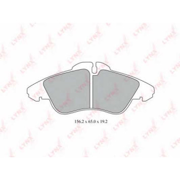 Колодки тормозные дисковые передний для MERCEDES SPRINTER(901, 902, 903, 904, 906), V(638/2), VITO(638) / VW LT(2, 2DA, 2DB, 2DC, 2DD, 2DE, 2DF, 2DH, 2DK) <b>LYNXauto BD-5337</b>