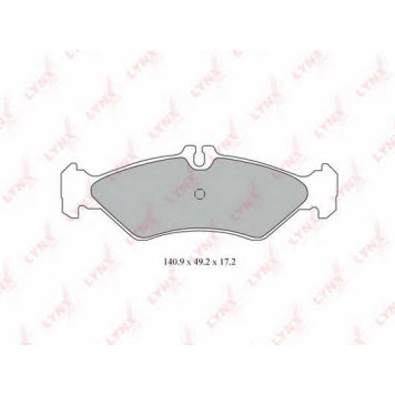 Колодки тормозные дисковые задний для MERCEDES SPRINTER(901, 902, 903) / VW LT(2, 2DA, 2DB, 2DC, 2DD, 2DE, 2DF, 2DH, 2DK) <b>LYNXauto BD-5338</b>