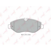 Колодки тормозные дисковые передний для MERCEDES M(W164), SPRINTER(906), VIANO(W639), VITO(W639) / VW CRAFTER(2E#,2F#) <b>LYNXauto BD-5341</b>