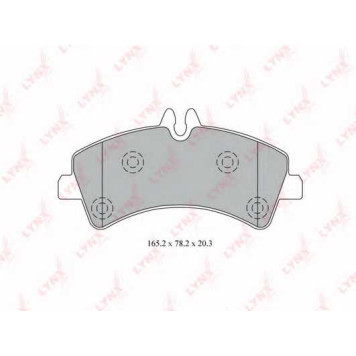 Колодки тормозные дисковые задний для MERCEDES SPRINTER(906) / VW CRAFTER(2E#,2F#) <b>LYNXauto BD-5344</b>