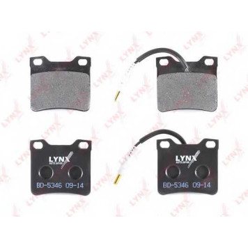 Колодки тормозные дисковые задний для MERCEDES V(638/2), VITO(638) <b>LYNXauto BD-5346</b>-1