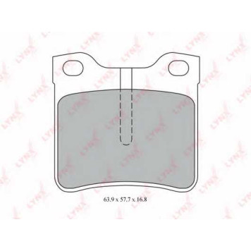 Колодки тормозные дисковые задний для MERCEDES V(638/2), VITO(638) <b>LYNXauto BD-5346</b>
