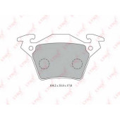 Колодки тормозные дисковые задний для MERCEDES V(638/2), VITO(638) <b>LYNXauto BD-5347</b>