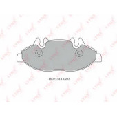 Колодки тормозные дисковые передний для MERCEDES VIANO(W639), VITO(W639) <b>LYNXauto BD-5348</b>