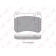 Колодки тормозные дисковые передний для MERCEDES C(CL203,S203,W203), CLC(CL203), CLK(A209,C209), SL(R230), SLK(R171) <b>LYNXauto BD-5351</b>