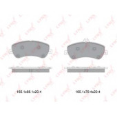 Колодки тормозные дисковые передний для MERCEDES E(A207,C207), GLK(X204) <b>LYNXauto BD-5354</b>