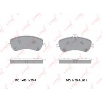 Колодки тормозные дисковые передний для MERCEDES E(A207,C207), GLK(X204) <b>LYNXauto BD-5354</b>