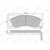 Колодки тормозные дисковые передний для CITROEN C-CROSSER / MITSUBISHI 3000 GT, ECLIPSE, FTO, GALANT, GTO, L 200, L 300, L 400 / SPACE GEAR, L 400, LANCER, MAGNA, OUTLANDER, PAJERO, SIGMA, SPACE RUNNER, SPACE, VERADA / PEUGEOT 4007 <b>LYNXauto BD-5501</b>