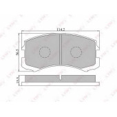 Колодки тормозные дисковые передний для MITSUBISHI LANCER(CJ-CP#,CS#A,CS#W,CT0) <b>LYNXauto BD-5503</b>