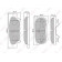 Колодки тормозные дисковые для CHRYSLER SEBRING(JS) / MITSUBISHI LANCER(CJ-CP#, CS#A, CS#W, CT0, CX#A, CY/Z#A), OUTLANDER(CU#W) <b>LYNXauto BD-5505</b>