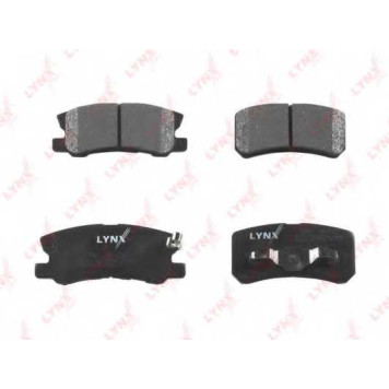 Колодки тормозные дисковые задний для CITROEN C-CROSSER, C4 AIRCROSS / MITSUBISHI ASX, GALLOPER, GRANDIS, LANCER, OUTLANDER, PAJERO / PEUGEOT 4007 <b>LYNXauto BD-5507</b>-1