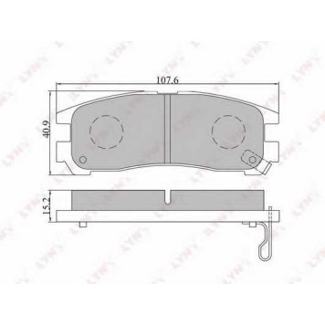 Колодки тормозные дисковые для CHRYSLER SEBRING / MITSUBISHI 3000 GT, ECLIPSE, GALANT, GTO, MAGNA, PAJERO PININ, SANTAMO, SAPPORO, SPACE RUNNER, SPACE, VERADA <b>LYNXauto BD-5508</b>