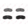 Колодки тормозные дисковые для CHRYSLER SEBRING / HYUNDAI SANTAMO / MITSUBISHI CARISMA, COLT, ECLIPSE, FTO, GALANT, LANCER, MIRAGE, SPACE RUNNER, SPACE <b>LYNXauto BD-5509</b>