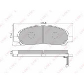 Колодки тормозные дисковые передний для MITSUBISHI GRANDIS(N8#,N9#) <b>LYNXauto BD-5510</b>