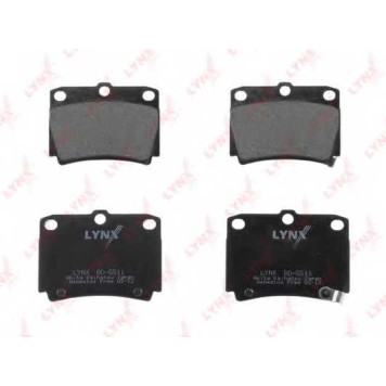 Колодки тормозные дисковые задний для MITSUBISHI PAJERO(K90, V2#W, V4#W, V6#W, V7#W) <b>LYNXauto BD-5511</b>-1