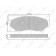 Колодки тормозные дисковые передний для MITSUBISHI PAJERO MINI(H5#A), PAJERO PININ(H6#W,H7#W) <b>LYNXauto BD-5512</b>