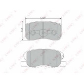 Колодки тормозные дисковые передний для MITSUBISHI COLT(Z2#A,Z3#A) <b>LYNXauto BD-5515</b>