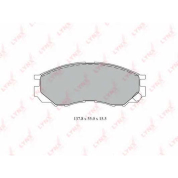 Колодки тормозные дисковые передний для MITSUBISHI L 200, L 300, L 400 / SPACE GEAR, L 400 <b>LYNXauto BD-5520</b>