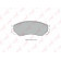 Колодки тормозные дисковые передний для MITSUBISHI L 200, L 300, L 400 / SPACE GEAR, L 400 <b>LYNXauto BD-5520</b>