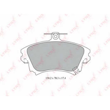 Колодки тормозные дисковые передний для MITSUBISHI CARISMA(DA#), COLT CZC(RG), COLT(Z2#A,Z3#A) / VOLVO S40(VS), V40(VW) <b>LYNXauto BD-5522</b>