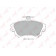 Колодки тормозные дисковые передний для MITSUBISHI CARISMA(DA#), COLT CZC(RG), COLT(Z2#A,Z3#A) / VOLVO S40(VS), V40(VW) <b>LYNXauto BD-5522</b>