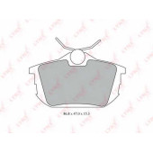 Колодки тормозные дисковые задний для MITSUBISHI CARISMA(DA#), COLT CZC(RG), COLT(Z2#A,Z3#A), SPACE STAR(DG#A) / VOLVO S40(VS), V40(VW) <b>LYNXauto BD-5523</b>