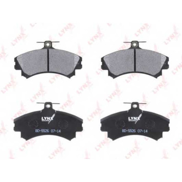 Колодки тормозные дисковые передний для MITSUBISHI CARISMA(DA#), SPACE STAR(DG#A) / VOLVO S40(VS), V40(VW) <b>LYNXauto BD-5526</b>-1