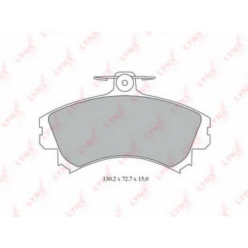 Колодки тормозные дисковые передний для MITSUBISHI CARISMA(DA#), SPACE STAR(DG#A) / VOLVO S40(VS), V40(VW) <b>LYNXauto BD-5526</b>