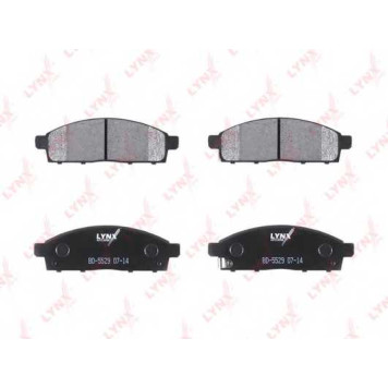 Колодки тормозные дисковые передний для MITSUBISHI L 200(KA#T,KB#T), PAJERO(K90,KG#,KH#) <b>LYNXauto BD-5529</b>-1