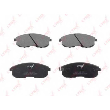 Колодки тормозные дисковые для INFINITI I30 / NISSAN 180 SX, 200 SX, 350 Z, AVENIR, CEFIRO, CUBE, JUKE, LAUREL, MAXIMA QX, MAXIMA, TEANA, TIIDA, TSUBAME / SUZUKI SX4 <b>LYNXauto BD-5701</b>-1