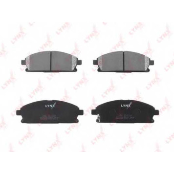 Колодки тормозные дисковые передний для INFINITI Q45, QX4 / NISSAN BASSARA, CIMA, ELGRAND, PATHFINDER, SERENA, URVAN, X-TRAIL <b>LYNXauto BD-5704</b>-1