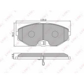 Колодки тормозные дисковые передний для INFINITI J30, Q45 / NISSAN AVENIR, CEDRIC(Y34), CEFIRO(J31), GLORIA(Y31,Y34), MAXIMA QX(A33), MAXIMA(A32) <b>LYNXauto BD-5705</b>