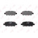 Колодки тормозные дисковые задний для INFINITI EX, FX, G / NISSAN 350 Z, CUBE, ELGRAND, MAXIMA QX, MURANO, QASHQAI, QUEST, SERENA, TEANA, TIIDA, X-TRAIL / RENAULT KOLEOS <b>LYNXauto BD-5706</b>