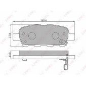 Колодки тормозные дисковые задний для INFINITI EX, FX, G / NISSAN 350 Z, CUBE, ELGRAND, MAXIMA QX, MURANO, QASHQAI, QUEST, SERENA, TEANA, TIIDA, X-TRAIL / RENAULT KOLEOS <b>LYNXauto BD-5706</b>