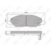 Колодки тормозные дисковые передний для NISSAN TIIDA(C11X,SC11X) <b>LYNXauto BD-5707</b>