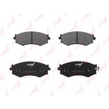 Колодки тормозные дисковые для INFINITI G20 / NISSAN 200 SX(S13), ALMERA(N16), PRAIRIE(M11), PRIMERA(W10) <b>LYNXauto BD-5708</b>-1