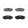 Колодки тормозные дисковые для INFINITI G20 / NISSAN 200 SX(S13), ALMERA(N16), PRAIRIE(M11), PRIMERA(W10) <b>LYNXauto BD-5708</b>