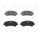 Колодки тормозные дисковые передний для NISSAN QASHQAI(J10,JJ10), X-TRAIL(T31) <b>LYNXauto BD-5711</b>