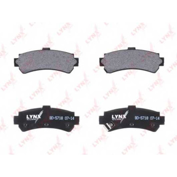 Колодки тормозные дисковые задний для NISSAN ALMERA(N15), SUNNY <b>LYNXauto BD-5718</b>-1