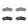 Колодки тормозные дисковые задний для NISSAN ALMERA(N15), SUNNY <b>LYNXauto BD-5718</b>