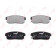 Колодки тормозные дисковые задний для NISSAN AVENIR, CEFIRO(J31), MAXIMA QX(A33), PRIMERA(P11,WP12), SUNNY <b>LYNXauto BD-5719</b>