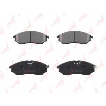 Колодки тормозные дисковые передний для NISSAN CEDRIC, CIMA, GLORIA, MURANO, NAVARA, PATHFINDER, QASHQAI / RENAULT KOLEOS <b>LYNXauto BD-5725</b>-1