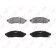 Колодки тормозные дисковые передний для NISSAN NAVARA(D40), PATHFINDER(R51), SERENA(C25) <b>LYNXauto BD-5731</b>