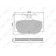 Колодки тормозные дисковые задний для NISSAN ALMERA TINO(V10), ALMERA(N16), PRIMERA(P10,P11,W10,WP11) <b>LYNXauto BD-5736</b>