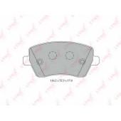 Колодки тормозные дисковые передний для NISSAN MICRA, NOTE / RENAULT CLIO, KANGOO Express, LOGAN, MODUS <b>LYNXauto BD-5739</b>