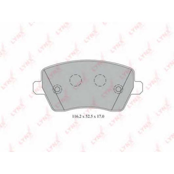 Колодки тормозные дисковые передний для NISSAN MICRA, NOTE / RENAULT CLIO, KANGOO Express, LOGAN, MODUS <b>LYNXauto BD-5739</b>