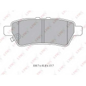 Колодки тормозные дисковые задний для NISSAN NAVARA(D40), PATHFINDER(R51) <b>LYNXauto BD-5741</b>